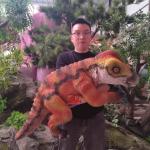 Amusement Park Products Robotic Animatronics Baby Realistic Iguanodonte Puppet