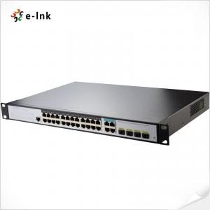 Wholesale 56Gbps Layer 2 Managed Switch 24 Port Gigabit 802.3at PoE To 4 Port Gigabit TP/SFP Combo from china suppliers