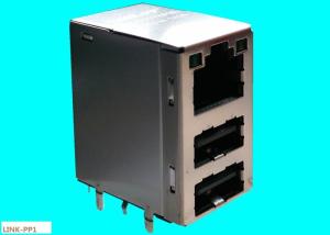 Wholesale Dual USB Combo RJ45 45F-10201DYDXNL10 / 100 / 1000 BASE-TX JACK LPJU5202BONL from china suppliers