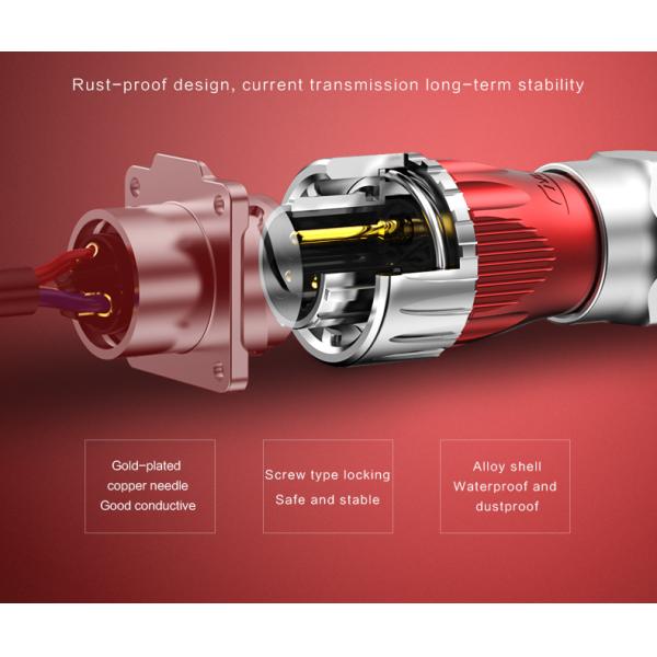CNLINKO Factory Panel Mount 3pin Connector 3 Pin Dc Plug Waterproof Ip67 Electrical Connector for Power Generator