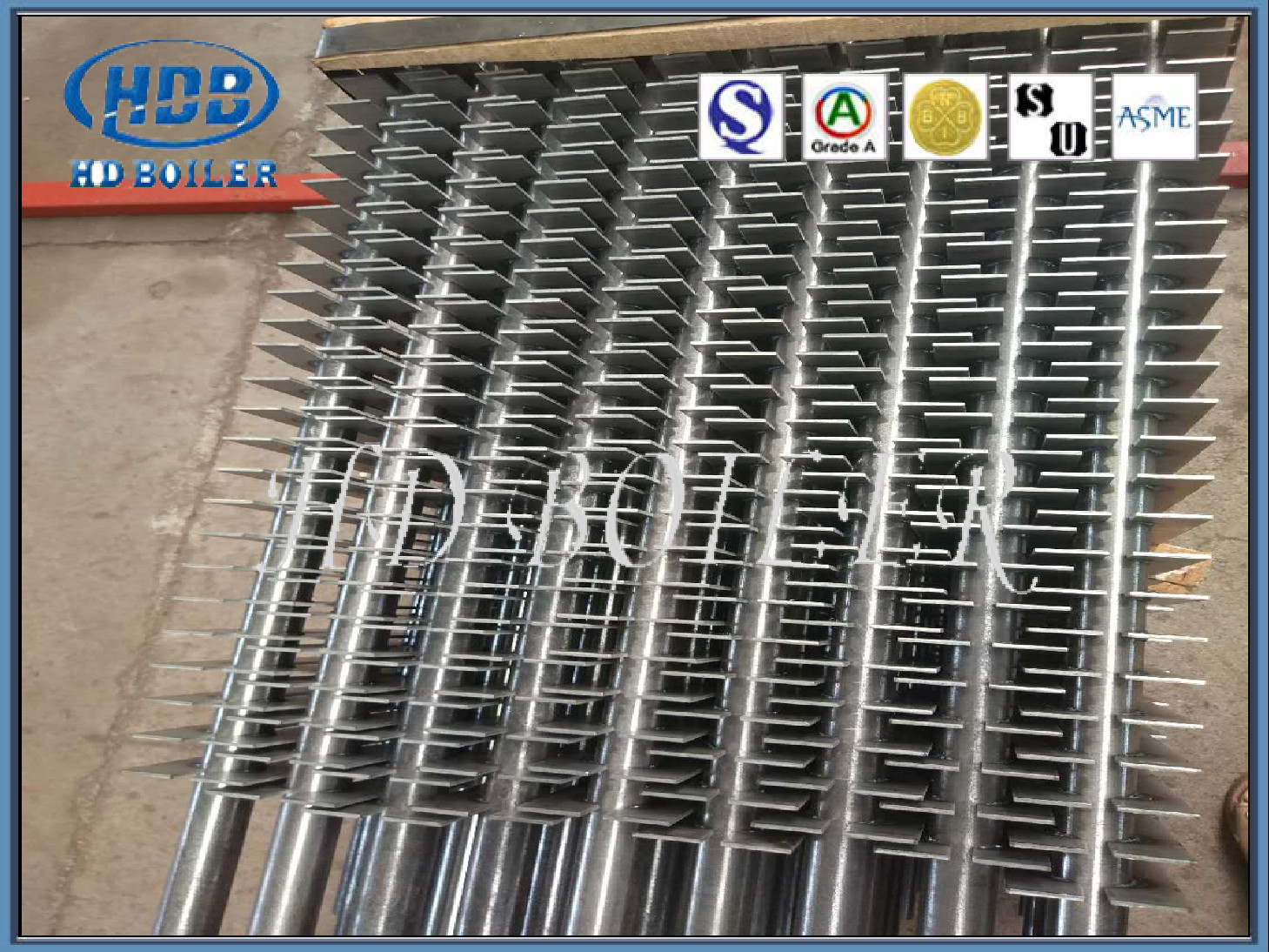 Industrial Carbon Alloy Steel Boiler Fin Tube For Power Plant Economizer