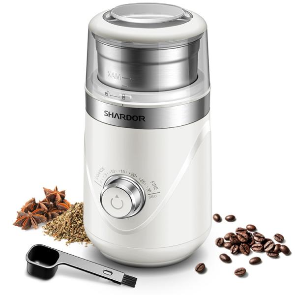 Timing Knob Battery Powered Coffee Maker US120V Fine Coarse Home Electric Coffee