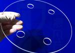 Morse 6.5 Fused Silica Quartz Glass Disc With Hole