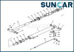 Arm Cylinder Replacement Kit 201-63-33300 2016333300 Komatsu Arm Cylinder Seal