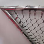 Decorative Diamond Hole Ferrule Stainless Steel Rope Net Zoo Fence Flexible Mesh