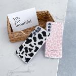 Soft Designer Cell Phone Cases Leopard Cow Print For Samsung S20 S21 A71 A51