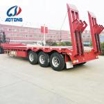 13 Tons Fuwa/BPW Axle Hydraulic Lowboy Semi Trailer for Heavy Machinery