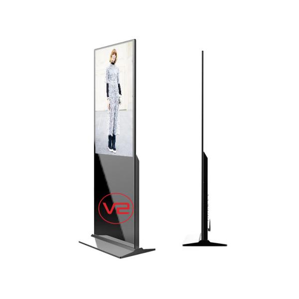 Interactive Floor Standing Digital Signage 49 Inch Full HD 1920*1080 Vivid Image