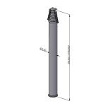 20m locking mast-200kg payloads-NR-3600-20000-200L/pneumatic telescoping mast/