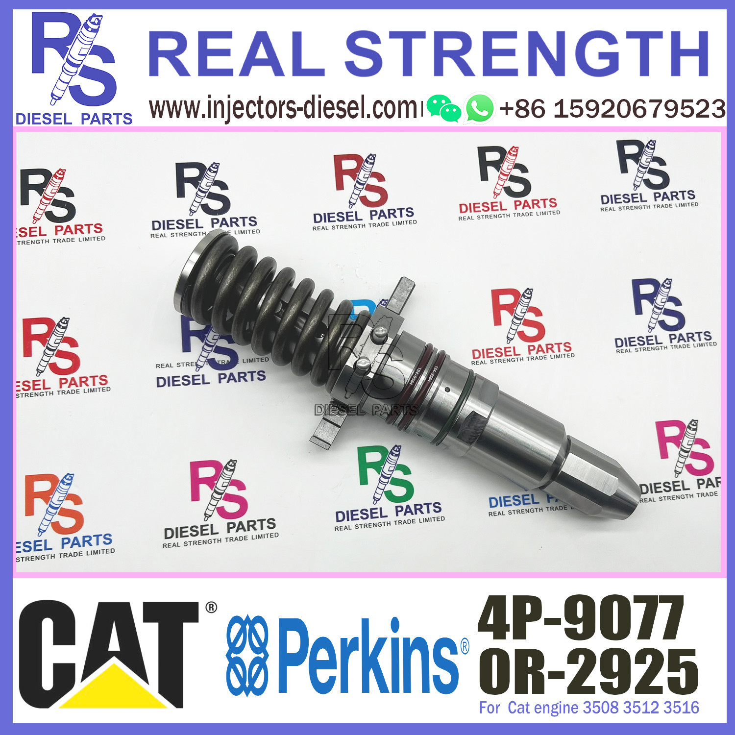 Diesel Fuel Engine Injector 4P-9077 OR-2925 For Cater-pillar 3512/3516/3508 Engine