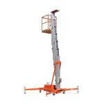 Load 150kg Single Mast Lift Aluminium Alloy Aerial Platform Orange