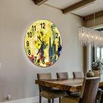 Modern Glass Face Clock for Living Room Mantel Sublimation Kitchen Mirror Home