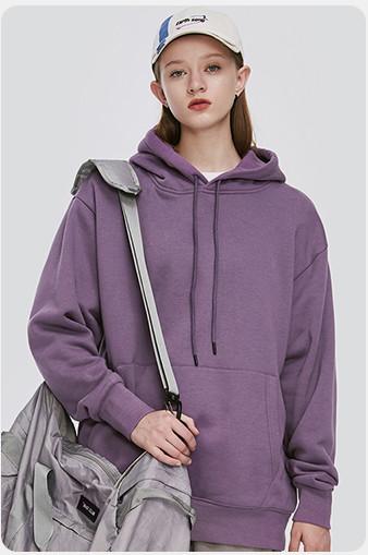 100% Cotton Plain Unisex Plain Hoodies Oversized Micro Performance Fleece