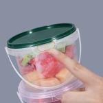 500ml PP Clear White Food Take Out Package Ice Cream Cookies Small Plastic