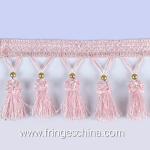 Handmade fashionable chain beads lace tassels fringes for curtain/sofa/pillow