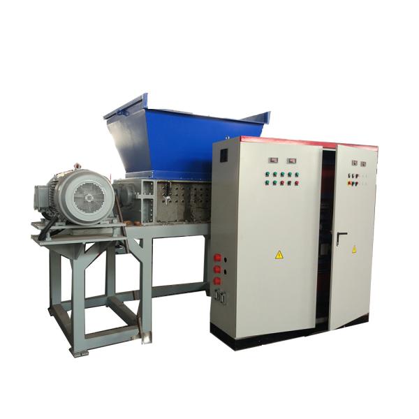 Industrial Waste Bottle Bag Strap Recycling Double Shaft Metal Plastic Shredder