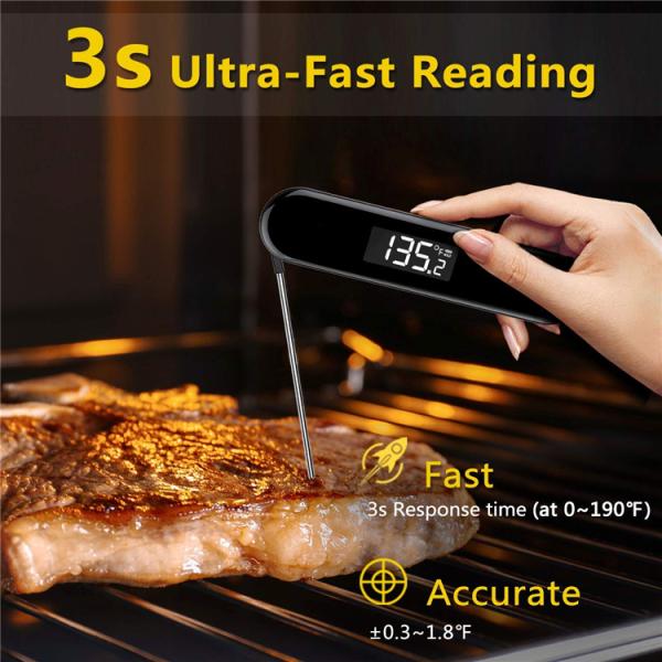 Rechargeable Battery High Accuracy Digital Food Thermometer