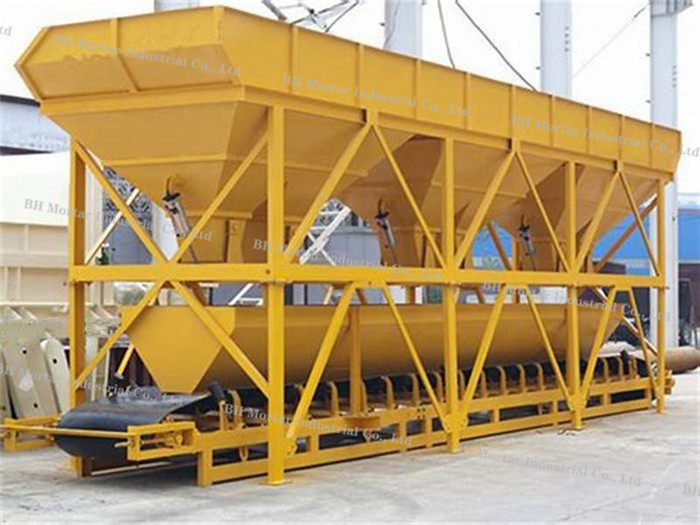 Horizontal Twin Shaft Mixer Batching Plant Low Noise For Construction Site