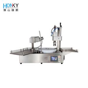 China Semi Automatic 5ml Vial Filling Capping Machine For Cosmetic Liquid Dressing on sale