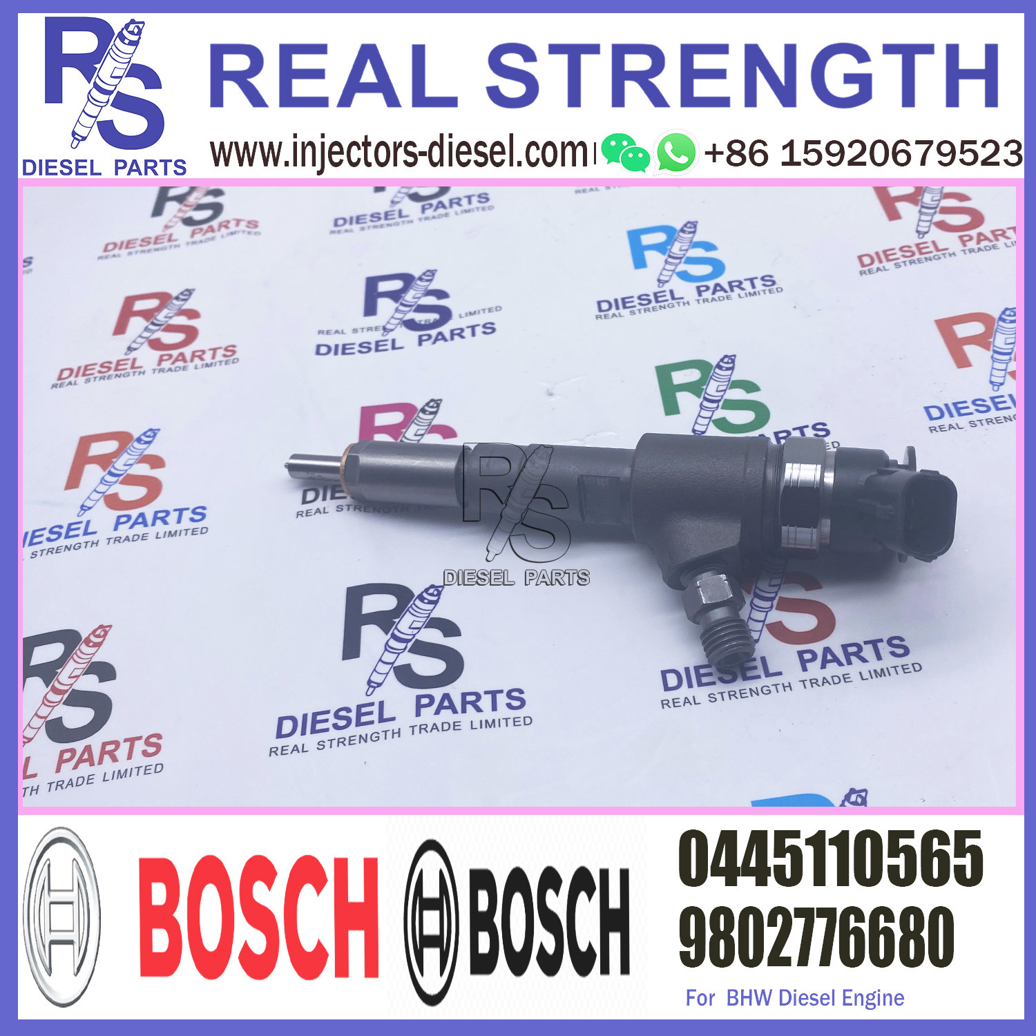 Common Rail Injector Common Rail Valve Assembly and Common Rail Nozzle0445110536 0445110547 0445110565