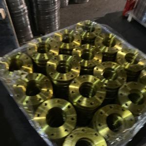 Wholesale DN100 BS10 Flange Yellow Color Anti-rust Oil Painting Surface from china suppliers
