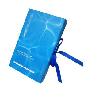 Wholesale Folded Magnetic Luxury Gift Boxes Hot Stamping Pattern Paper Material ROSH Approval from china suppliers