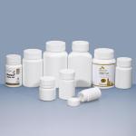 Plastic Screw Cap UMETASS White Medical Pill Capsule Medicine Bottles Anti