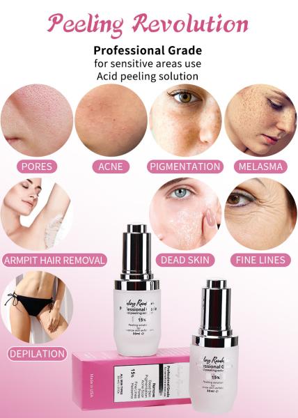 Skin Exfoliating Serum 15% Peeling Solution Professional Grade Skin Peeling