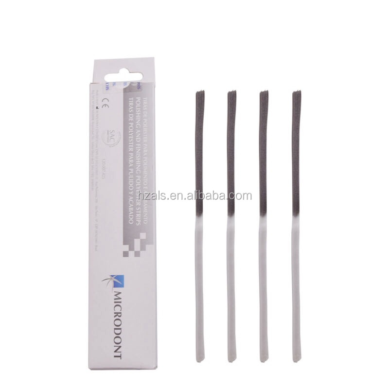 MFDS Safety Standard 4mm*170mm MICRODONT Dental Abasive Polyester Finishing Polishing Strips 100pcs/Box 2 Years Shelf Life