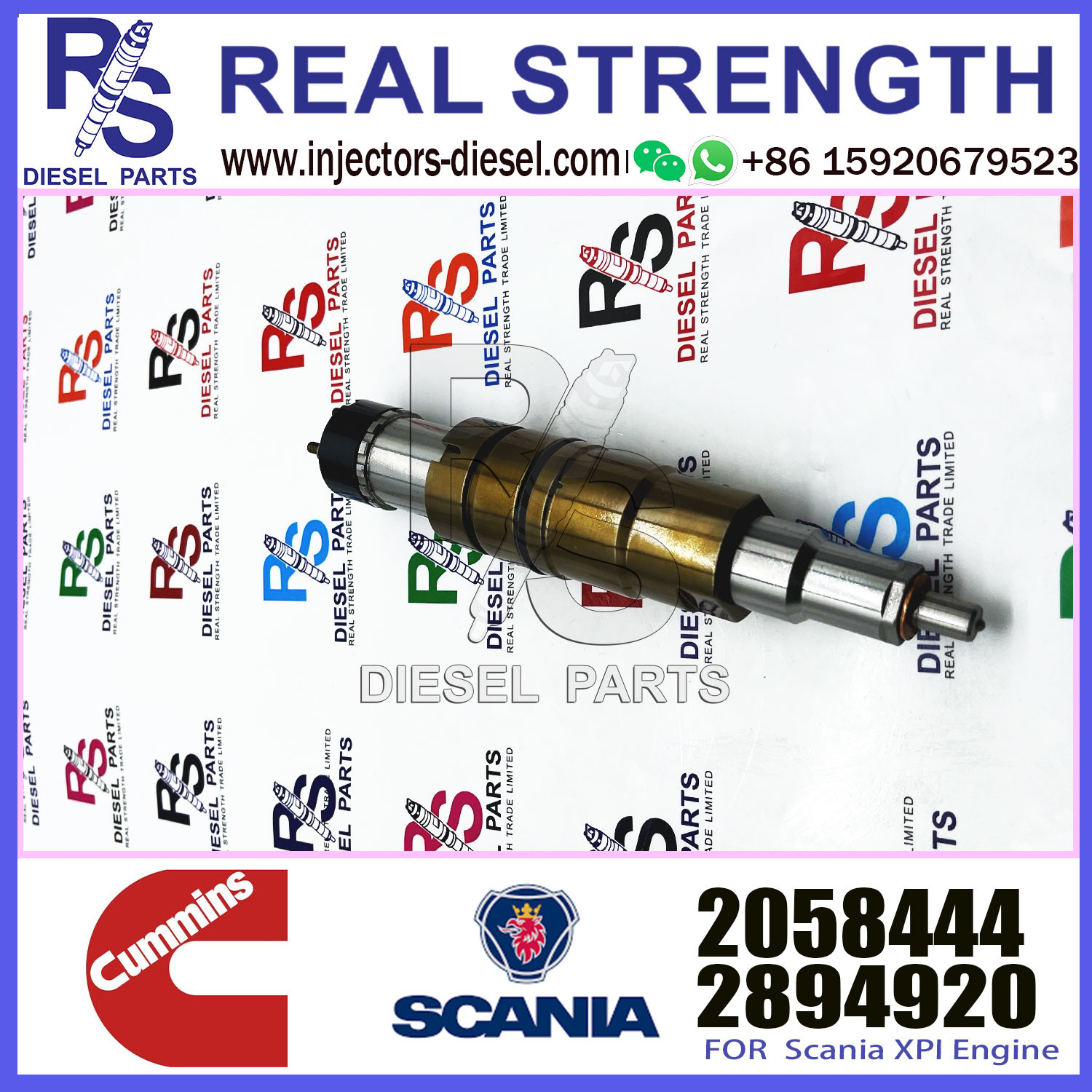 New fuel injector 1881565 common rail injector 1881565 for diesel fuel engine DC13 1933613 2057401 2058444 2419679