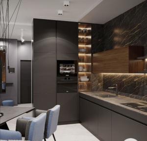 Wholesale Highly ODM/OEM American Standard Flat Pack High Gloss Luxury Plywood Kitchen Cabinets from china suppliers