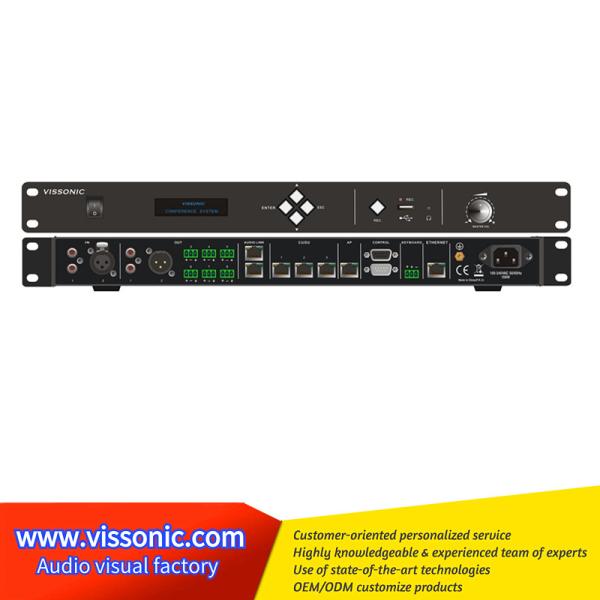 Arc Shaped Surface Wireless Conference Microphone Network DSP Conference