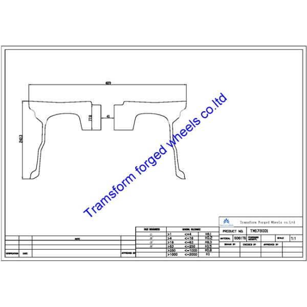 TM178001 17*8 forged wheels blanks and sales monobolock forging rims blanks