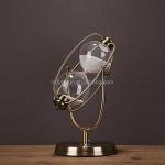 Blown Vintage Hourglass Sand Clock 5 Minute - 60 Minute Folk Art Style