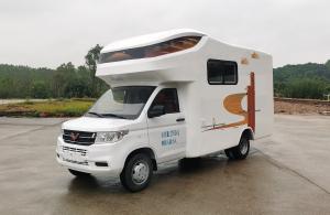 Wholesale Box Truck Container Wuling Motor Home Car 5.8 Meters With Toilet Comfortable Bed And Sofa from china suppliers
