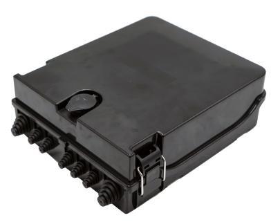 5 Ports Fiber Optic Cable Distribution Box Black 24cores SC Adapter 1x16 1x8