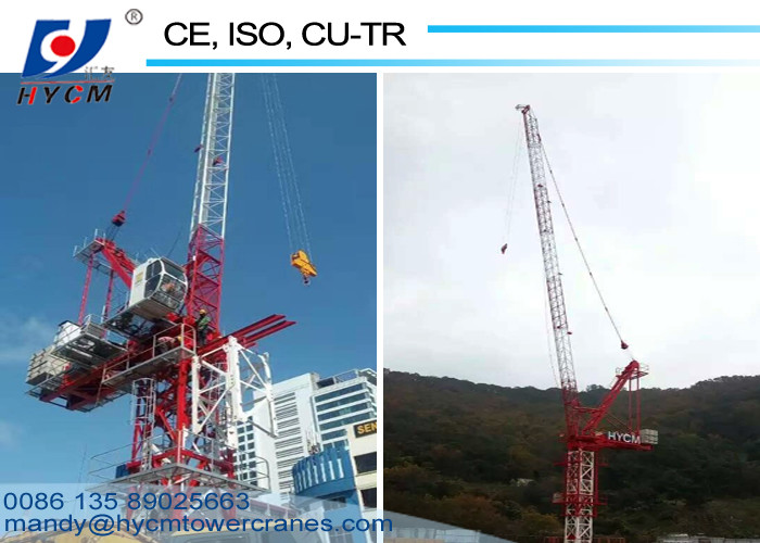 QTD120 Luffing Tower Crane 6t Load Capacity For High Buildings Construction