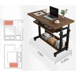 Simple Brown Wooden Coffee Standing Table for Office Work Station 80 kgs/lbs