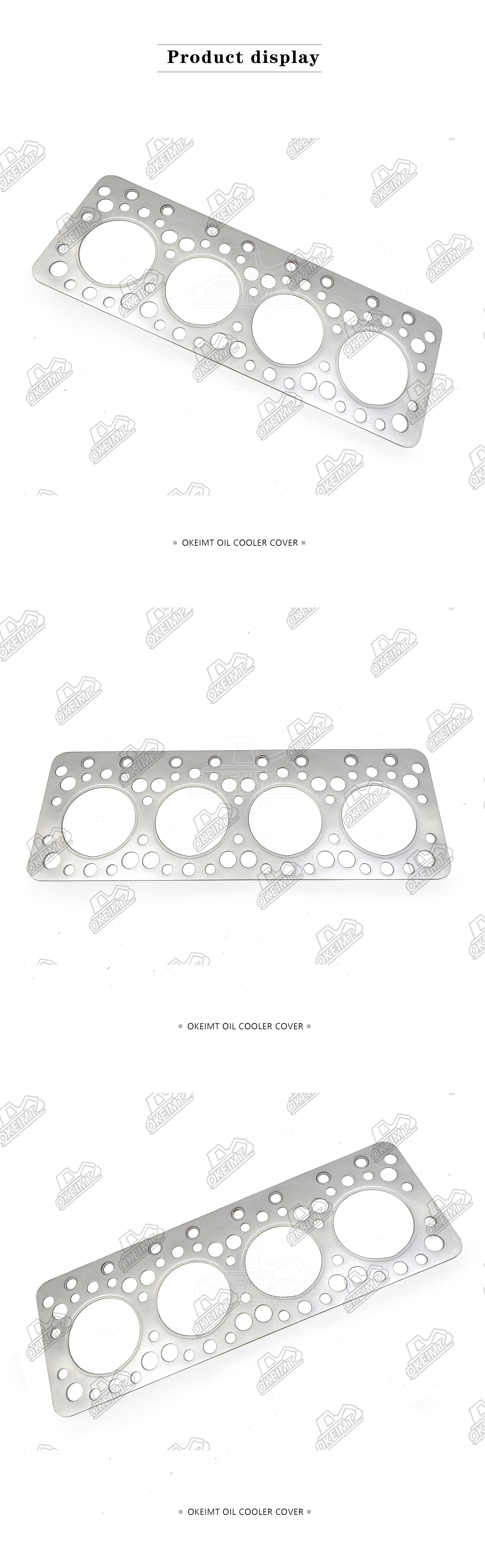 Iron Cylinder Head Gasket 6110-13-1810 For Komatsu Engine 4D120