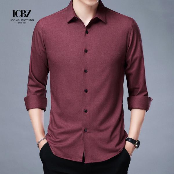 Men's Cotton Graphic Dress Shirt Button Down Stretch Long Sleeve Short Sleeve