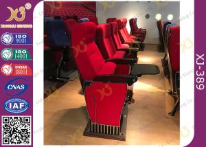 Wholesale Antirust Feet Writing Pad Paint Wood Church Hall Chairs Floor Mounted from china suppliers