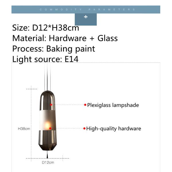 Nordic Creative Dining Room Pendant Light Chandelier Kitchen Bedroom Bedside Lights(WH-GP-74)