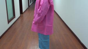 Wholesale Cheap Non-Woven Coat Disposable SMS Lab Jacket High Qulity Dental Clothes Purple Medical Coat from china suppliers