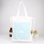 Offset Printing Cotton Shoulder Bags For Women , Ladies Canvas Bag
