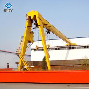 Wholesale Outdoor Single Girder 10Ton Semi Travelling Gantry Crane For Loading Goods from china suppliers