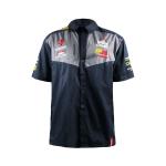 Customized Logo Warmth Cotton Poplin Printing Embroidered Button Up Shirt for
