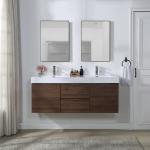 American Style 30 Inch Wall Mounted Bathroom Vanity Cabinet with Solid Wood