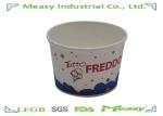 Healthy Disposable Paper Ice Cream Cups with Transparent Dome Lid