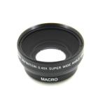 Black 0.45X Full Frame Wide Angle Lens 180 Degree For Sony Conversion Lens