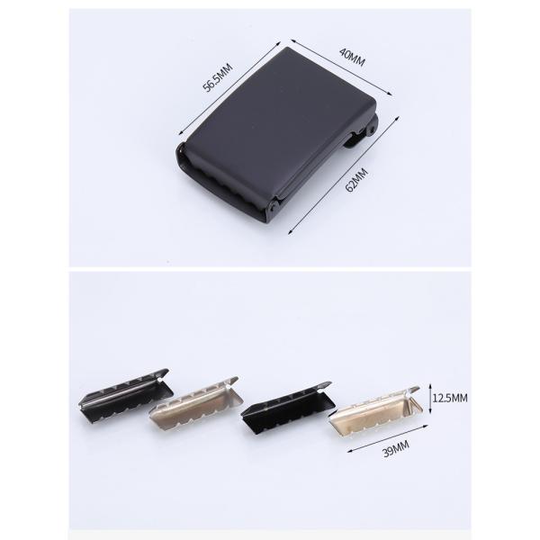 62*40mm higlt quality Metal Flip Top Canvas Belt Buckle for man